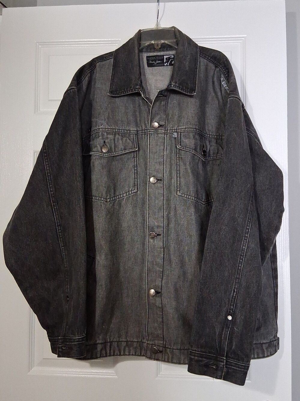 Clench Jeans Jacket Gray Size XL